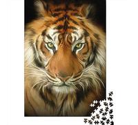 Tiger 8 1000-Piece Puzzle for Adults, 52x38cm/1000pcs, A Relaxed Project for Colder Days; Low-dust Card Pieces for Tidy Sorting