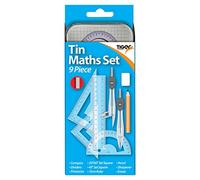 Tiger 9 Piece Tin Box Maths Set