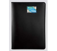 Tiger A3 Premium Black Zip Up Presentation Display Book Folder Portfolio - 20 Pocket (40 Views) - Professional Quality, Sleek Design, Ideal for Artwork, Documents, Presentations and Projects