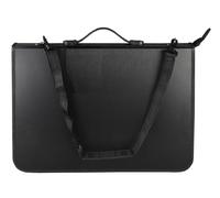 Tiger A3 Deluxe Ring Binder Artist Portfolio Black Presentation Carry Case Premium Folder & Strap