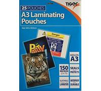 Tiger A3 Laminating Pouches 150 microns Pack of 25