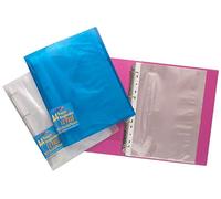 Tiger A4 35mm spine 4 ringbinder file assorted tinted colours x 1 single folder with 10 punched pockets