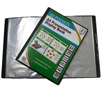 Tiger A4 Black Presentation Display Book With 40 Pockets (80 Views) Saver Pack of X12 (Save 20%)