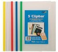 Tiger A4 clipbar presentation slidebinder files - pack of 5(1)
