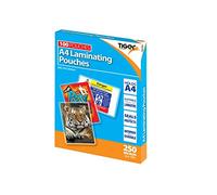Tiger A4 laminating pouches 250 microns pack of 100