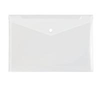 Tiger A4 plastic stud wallet files - pack of 15 clear folders