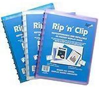 Tiger A4 rip n clip 20 pockets display book x 1 single