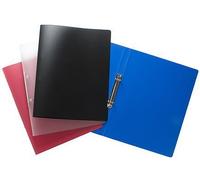Tiger A4 slim (20mm spine) 15mm 2 ring project style ringbinder file assorted solid colours x 1 single folder