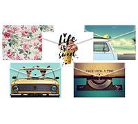 Tiger A4 Stud Wallet Folders In Assorted Fashion Design - Pack of 5 Files