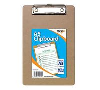 Tiger Masonite Hardboard Clipboard A5 Brown