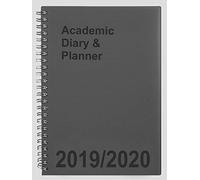 Tiger academic diary 2019-2020 Student Planner twin wire A5 week to view diary - PURPLE