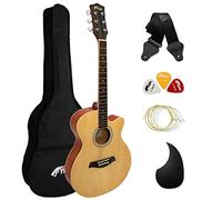 TIGER ACG1-NT Small Body Full Size Acoustic Guitar for Beginners - Natural - Now with 6 Months Free Lessons Included