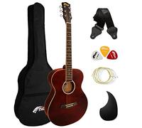 Tiger ACG2-RD Full-Size Acoustic Guitar for Beginners - Chestnut