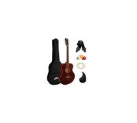 Acoustic Guitar for Beginners - Full Size, Steel-String - includes Gig-bag, Strap, Scratchplate and Spare Strings - Chestnut - TIGER ACG2-RD