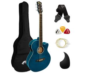TIGER ACG4-BL Full Size Electro Acoustic Guitar for Beginners with Bui