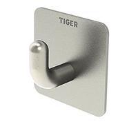 Tiger Adhesive Hook, Metal, Brushed Stainless Steel, 26x40x40mm