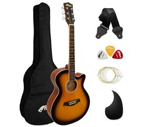 Tiger AL-ACG1-SB Small Body Acoustic Guitar for Beginners - Sunburst