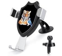 Tiger And Blue Jay Bird Funny Car Phone Mount Holder