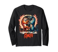 Tiger and Dragon Battle Long Sleeve T-Shirt