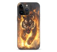Tiger And Thunder Phone Case Compatible with iPhone 14/14 Plus/14 Pro/14 Pro Max Flip Protective Cover with Card Holder