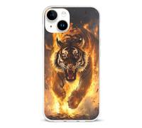 Tiger And Thunder Phone Case Compatible with iPhone 14/14 Plus/14 Pro/14 Pro Max Flip Protective Cover with Card Holder