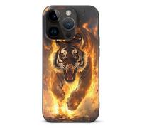 Tiger And Thunder Phone Case Compatible with iPhone 14/14 Plus/14 Pro/14 Pro Max Flip Protective Cover with Card Holder