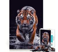 Tiger Angry 1000 Piece Jigsaw Puzzles for Adults Jigsaw Strong Logic Toy Group Play Clear Edge Perfect Present 38x52cm