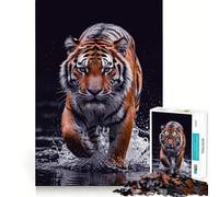 Tiger Angry 1000 Pieces Jigsaw Puzzles for Teenagers Mind Skill Toy Leisure Fun Design Assembly Elegant Gift 50x75cm