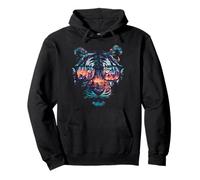 Tiger Animal Love Wildlife Safari Sunglasses Predator Motif Pullover Hoodie