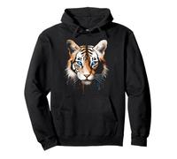 Tiger Animal Motif Art Tiger Pullover Hoodie