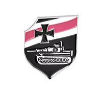 Tiger Armored Tank Enamel Pin - 2.5cm x 2cm Shield Badge with Military Tank Design - Collectible Lapel Pin for Clothes, Hats, Backpacks, Military History Fans, and Collectors