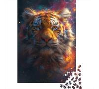 Tiger Art Puzzle Precise Interlocking Paper Rectangular Jigsaw Puzzle for Adult Children Unique Gift 1000pcs (38x26cm)