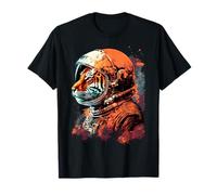 Tiger Astronaut Wearing a Cool Spacesuit Space Tiger T-Shirt