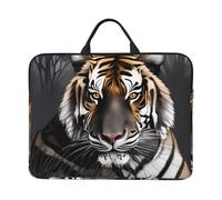 Tiger At Rest 14-Inch Laptop Bag With Shockproof Lining And Portable Design, Suitable For Business And Daily Use.
