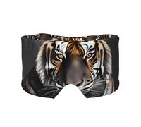 Tiger at Rest Adjustable Sleep Eye mask and Earmuffs, Unisex Side Sleeping Headband (26.8 * 4.3 inches), Indoor and Outdoor Travel Yoga Comfort Cover,