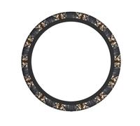 Tiger at Rest Car Steering Wheel Cover - Automotive Accessories for All Kinds of Cars, Hard-Wearing Protective Cover with Non-Slip Lining.