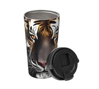 Tiger At Rest Carry An Insulated Coffee Mug. Stylish 500ml Thermos That Keeps Drinks Hot For Hours, Perfect For Coffee, Tea And More.