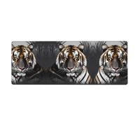 Tiger at Rest Extra-Large Keyboard and Mouse pad (12x31.5 inches), Suitable for Computers, Game Consoles, etc., Suitable for Both Office and Study, improving Efficiency and Comfort!