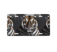 Tiger at rest License Plate.Aluminum,stylish,rustproof,and lightweight.Suitable for trucks,cars,and vans.Single-sided printing.