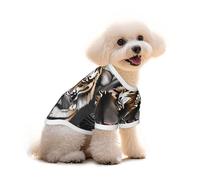 Tiger at rest Print Pure Cotton Pet T-Shirt, Dogs & Cats Comfy Tee Vest, for Small Medium Summer Winter Clothes