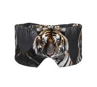 Tiger at Rest Unisex Side Sleeping Headband, Sleeping Eye Mask and Ear Muffs, (26.8 * 4.3 inches), Indoor and Outdoor Travel Yoga Adjustable Comfort Eye and Ear Muffs,