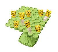 Tiger Balance Game Toys,Creature Crash by Relatable,Balance Game Tree Two-Player Parent-Child Interactive Family Tabletop Puzzle Toy,40 Tigers,1 Balancing Board, 1 Pillar Base, & Dice