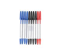 Tiger Ballpoint Pens Black Blue and Red (20 Pack)