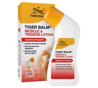 Tiger Balm Muscle & Tension Lotion (80ml), with No Mess Applicator, for Muscle Pain Relief, Tensio and Loosens & Relaxes Muscles