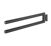 Tiger Bold Towel Rail, Stainless Steel, Black, 2.5 x 9.7 x 46.2 cm