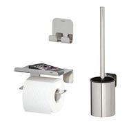 Tiger Bathroom Accessory Set, Polished Stainless Steel, 3-Piece