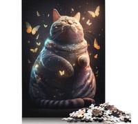 Tiger Beauty Watercolor Puzzles 500 Pieces Wood Puzzle Jigsaws for Adults Educational Game Challenge Toy 500pcs (52x38cm)