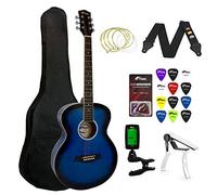 Tiger Beginners Acoustic Guitar Package in Blue