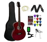 Tiger Beginners Acoustic Guitar Package - Red