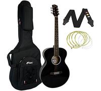 Tiger Black Acoustic Guitar Package with Premier Padded Bag